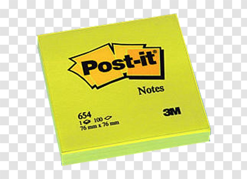 Post-it Note Yellow 3M Geel Brand - Material - Post It Transparent PNG