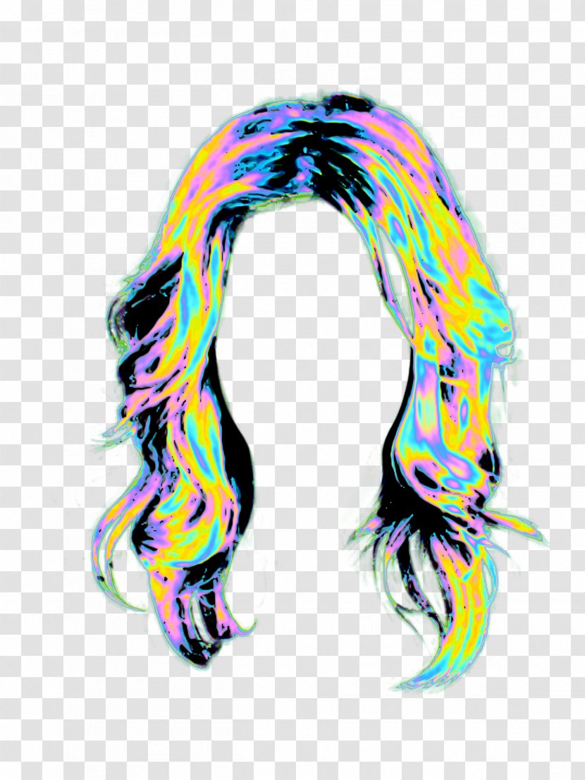 PicsArt Photo Studio Wig Selfie Holography Hair - Scarf - Style Stickers For Picsart Transparent PNG