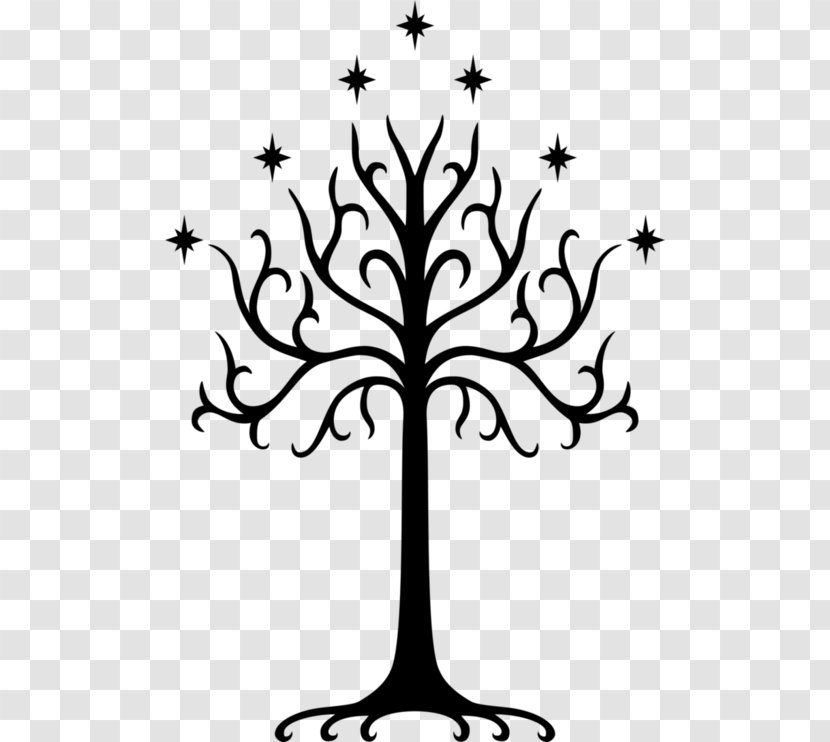 The Lord Of Rings Arwen Aragorn White Tree Gondor Treebeard - Fellowship Ring - Flowering Plant Transparent PNG