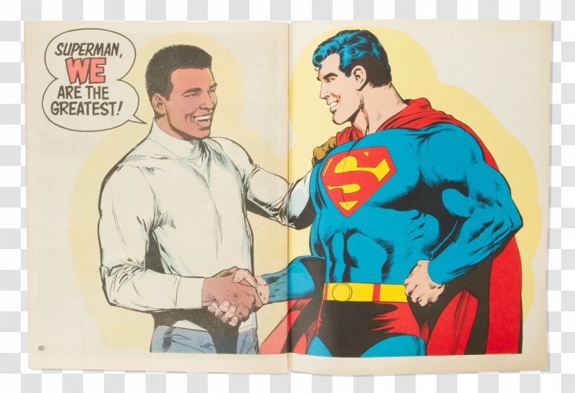 Superman Vs Muhammad Ali Vs. Boxing Comic Book - Cartoon - Takeout Transparent PNG