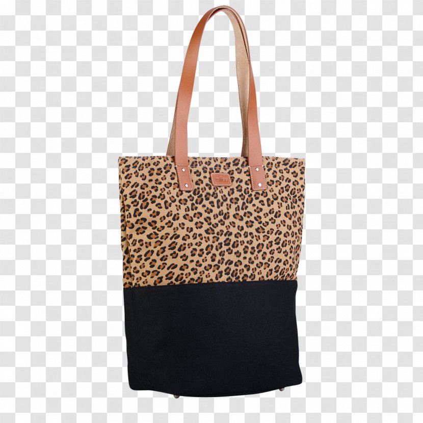 Tote Bag Leather Toffee Leopard - Waterproofing Transparent PNG