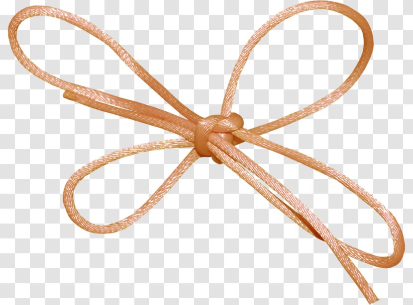 Orange Ribbon - Bow Transparent PNG