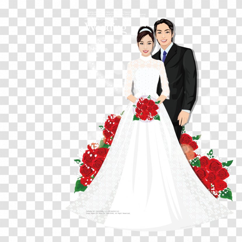 Contemporary Western Wedding Dress Bride - Ceremony Supply - Rose Wear A Transparent PNG