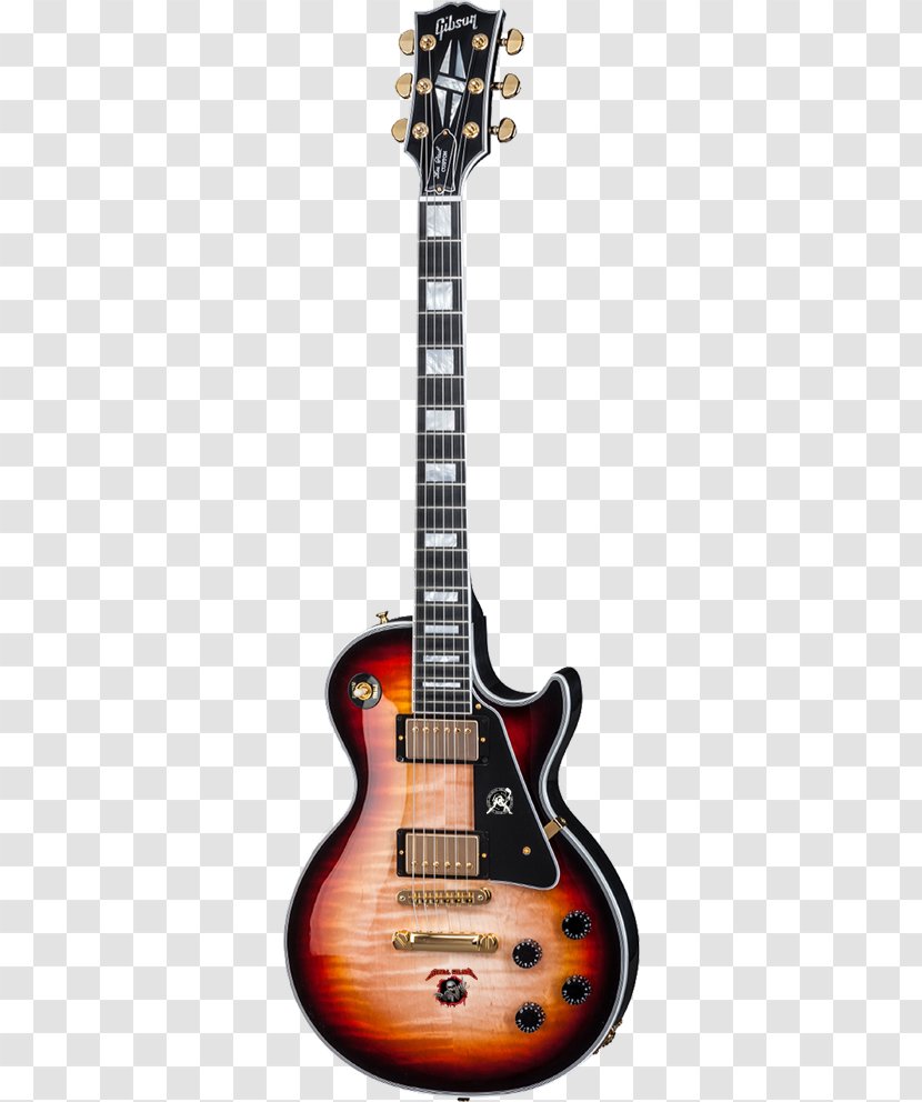 Bass Guitar Acoustic-electric Acoustic Gibson Les Paul Custom - Silhouette Transparent PNG
