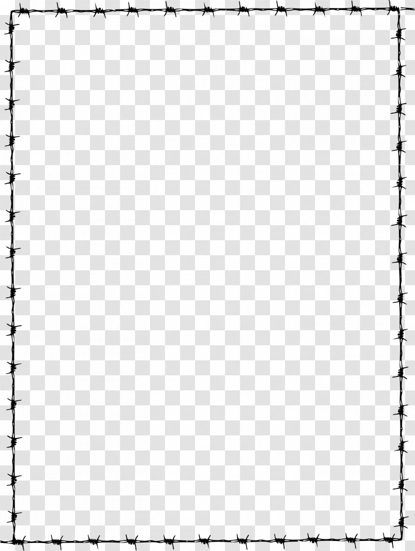 Borders And Frames Clip Art - Paper Product - Barbwire Transparent PNG