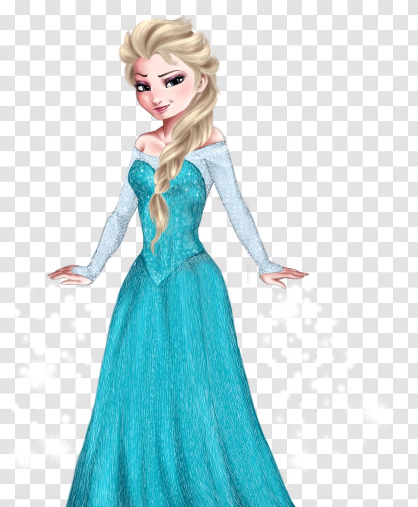 Elsa Kristoff Anna Frozen Olaf - Dress Transparent PNG