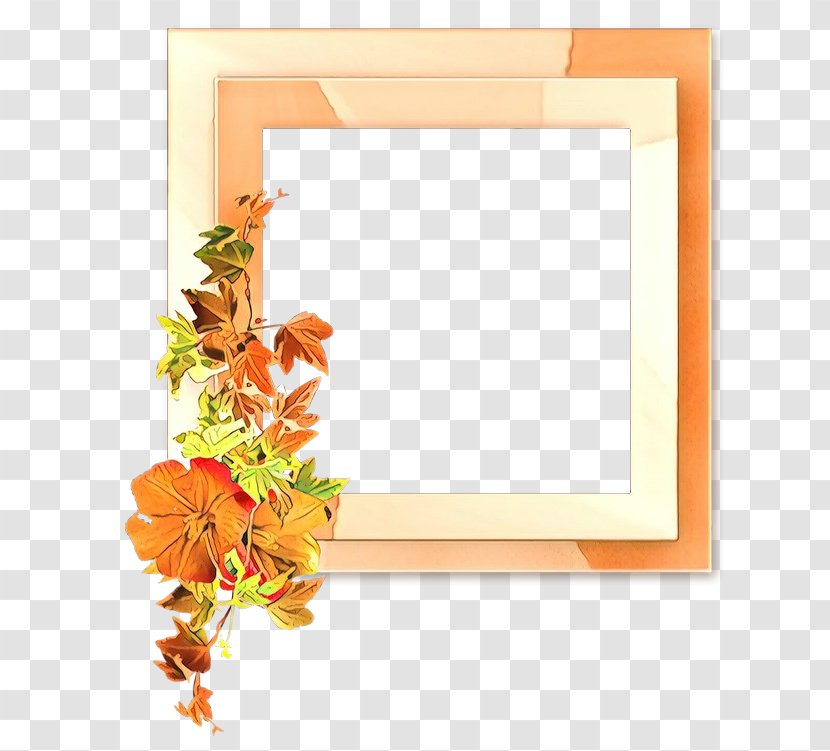 Picture Frame - Orange - Interior Design Plant Transparent PNG