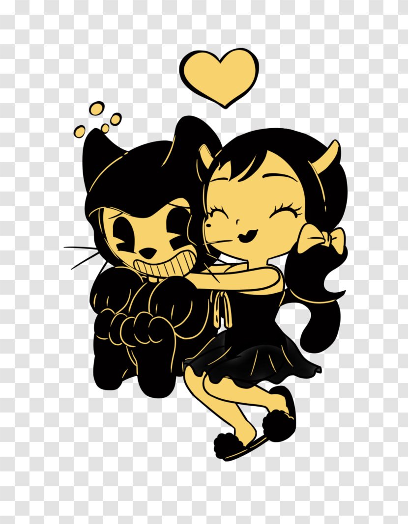 Bendy And The Ink Machine DeviantArt Drawing - Yellow - Reina Del Cid Transparent PNG