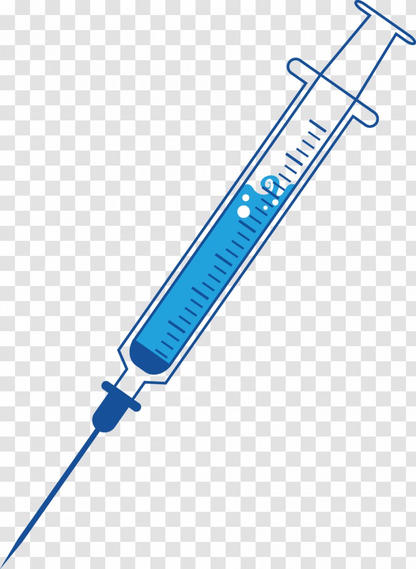 Syringe Injection - Blue - Syringes Transparent PNG