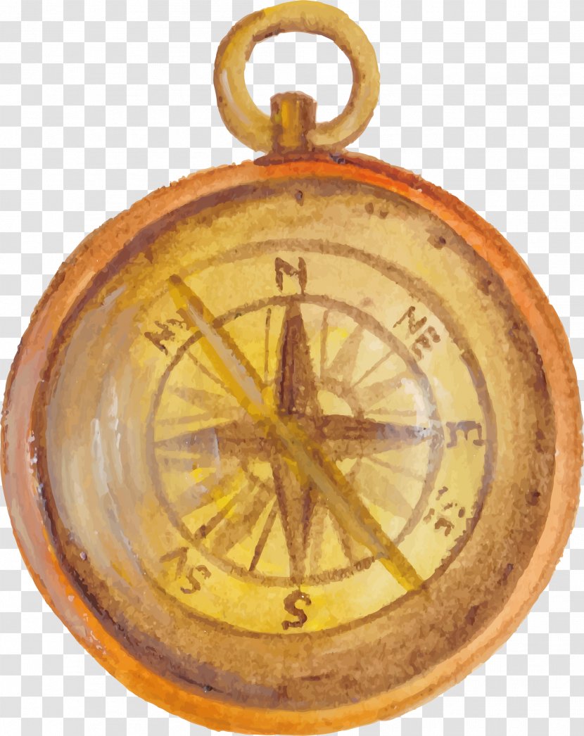 Compass Navigation - Vecteur - Retro Hand-painted Transparent PNG