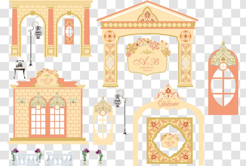 Wedding Marriage Illustration - Furniture - Creative Transparent PNG