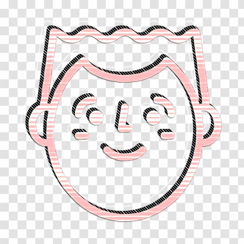 Happy People Outline Icon Man Icon Emoji Icon Transparent PNG