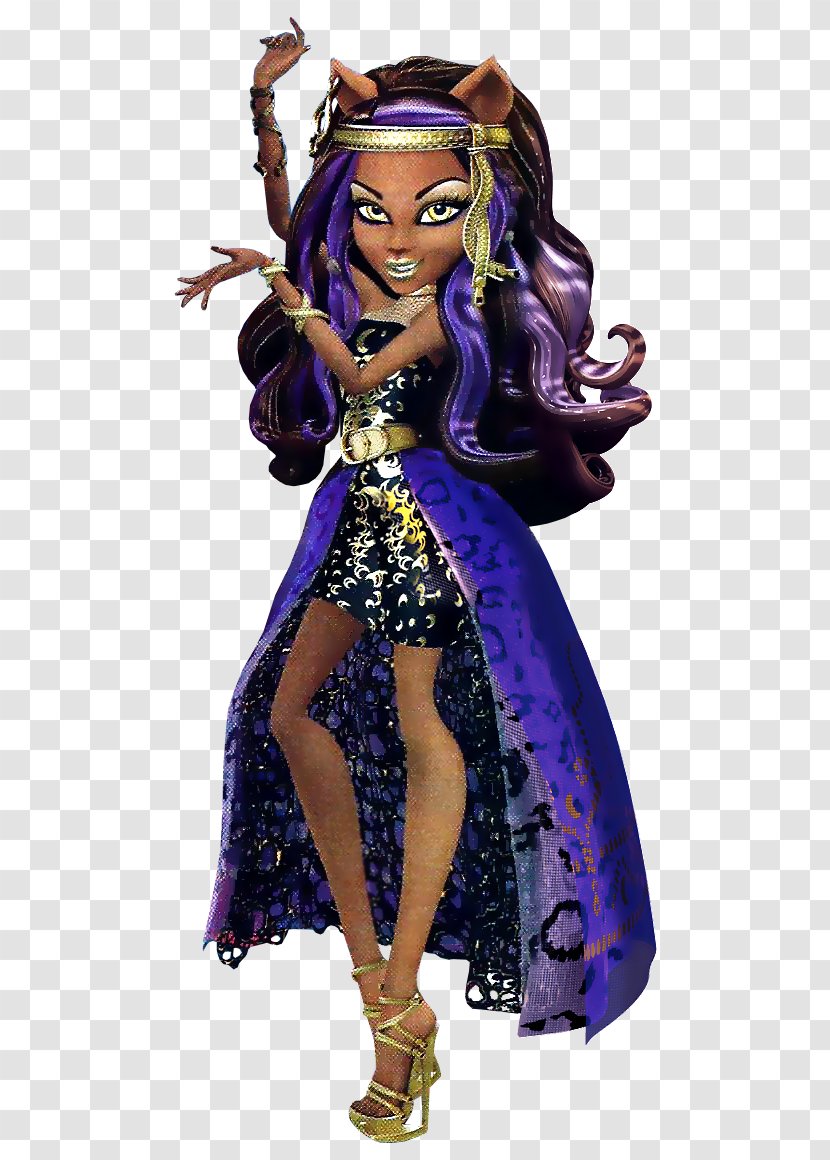Monster High: 13 Wishes High Clawdeen Wolf Doll Transparent PNG