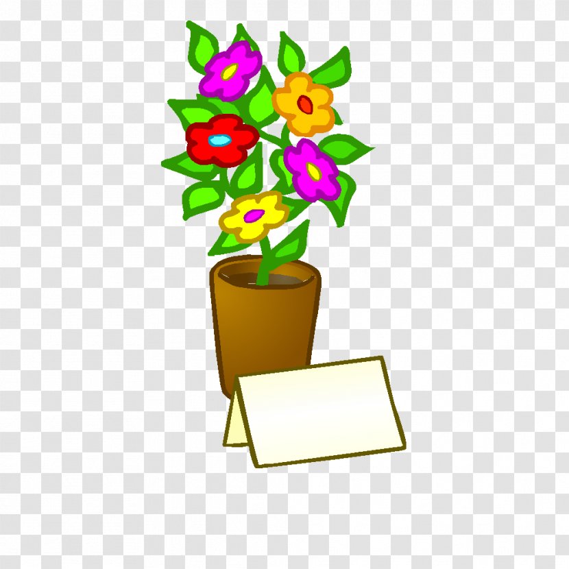 Floral Design Flower Plant Drawing - Flowerpot - Plantes Transparent PNG