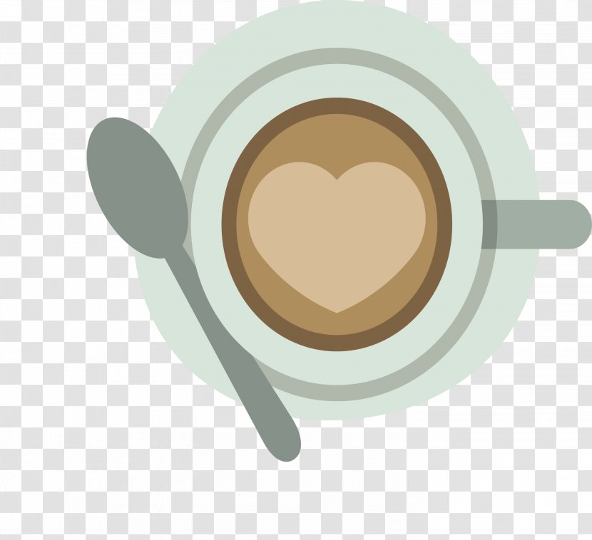 Coffee Cup Cafe Drawing - Caffeine - Cartoon Heart-shaped Transparent PNG