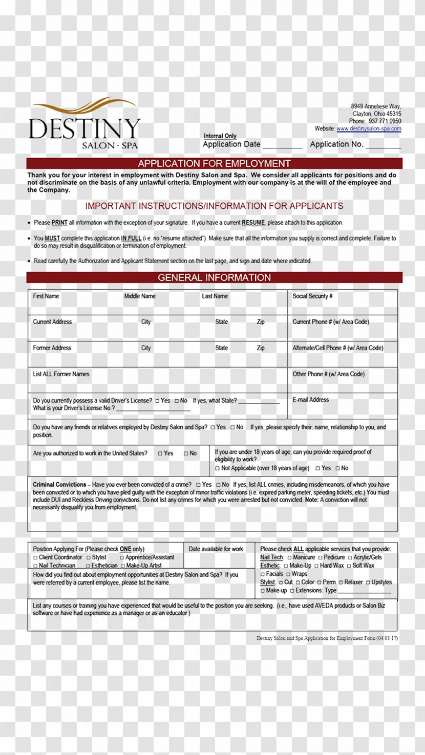 Document Line - Paper - Application For Employment Transparent PNG