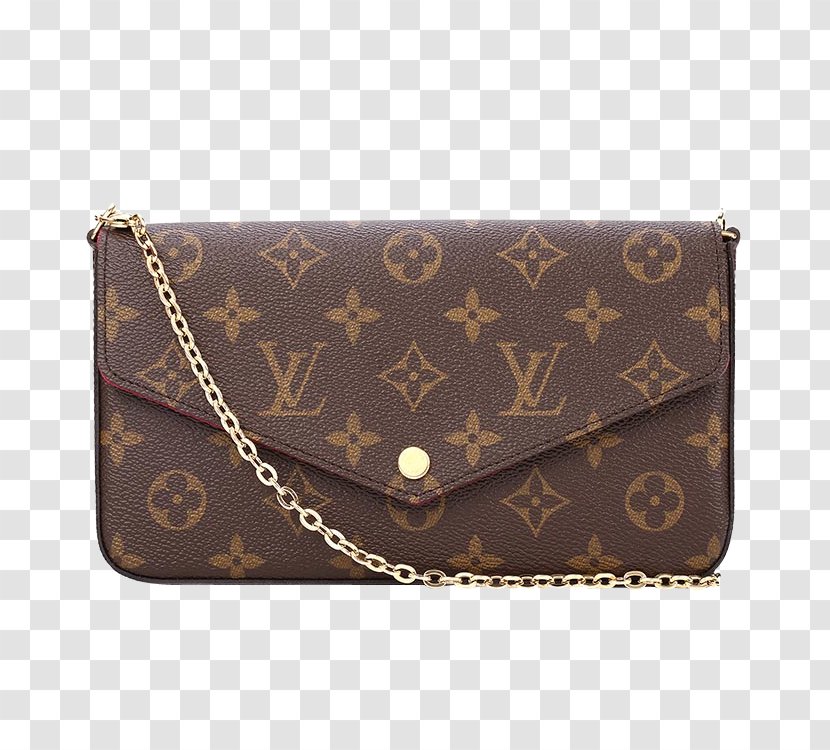 Chanel Louis Vuitton Wallet Handbag - Brown - Louis,Vuitton Old Suit Chain Messenger Bag Transparent PNG