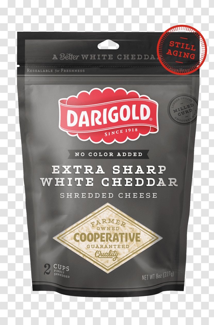 Darigold Milk Chocolate Butterfat - Cheddar Grated Transparent PNG