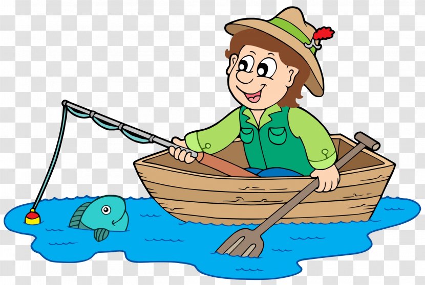 Fisherman Royalty-free Clip Art - A Child Of Rowing Or Fishing Transparent PNG