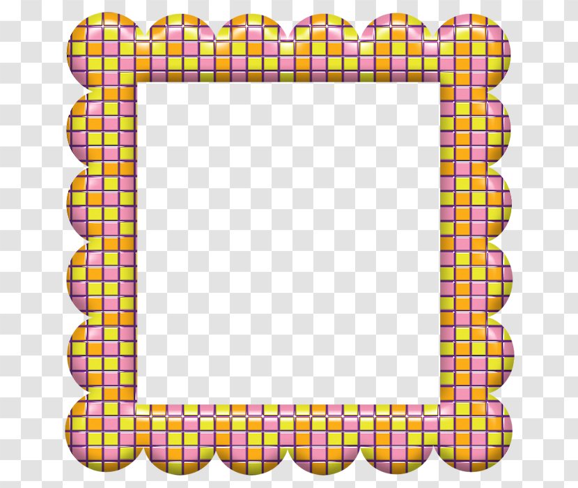 Picture Frames Line Point Pattern - Magenta Transparent PNG