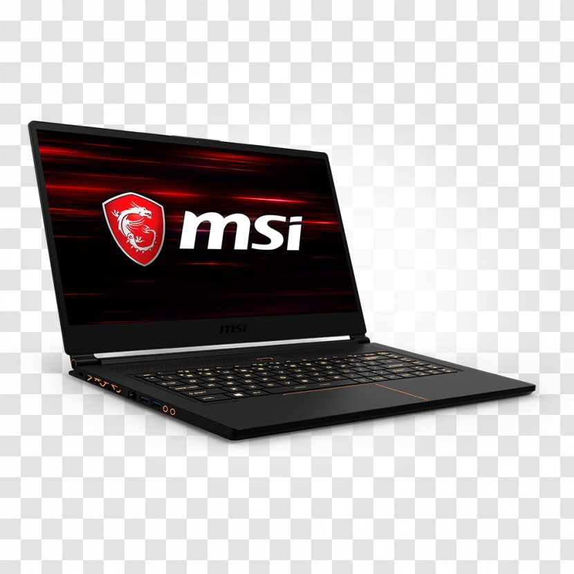 Netbook MSI GS65 Stealth THIN-050 15.6 Inch Intel Core I7-8750H 2.2GHz/ 16GB D Laptop Micro-Star International GS63 Pro Transparent PNG