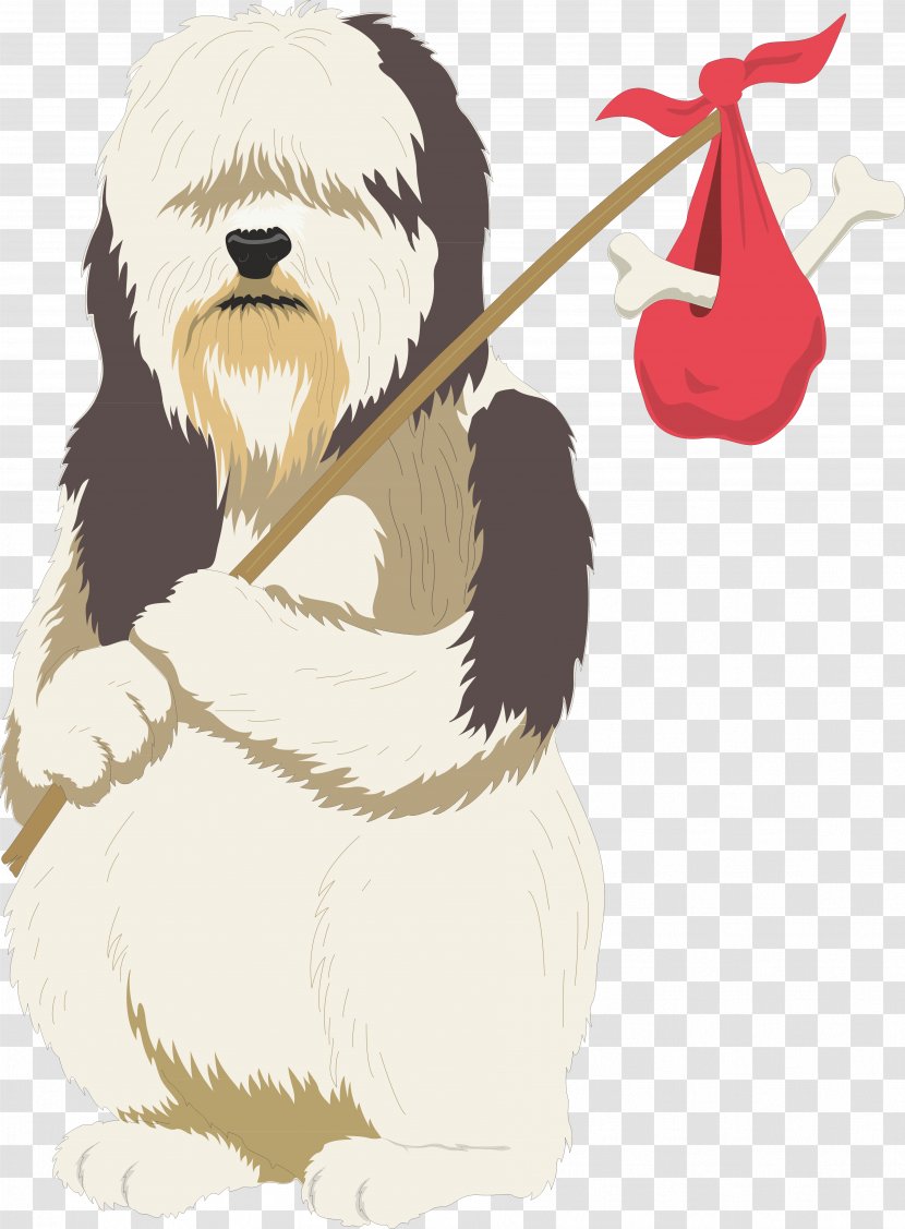 Old English Sheepdog Puppy Cartoon Pet Clip Art - Tree - Poodle Transparent PNG