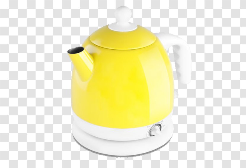 Electric Kettle Electricity Yellow - Ming Plug A Small Transparent PNG