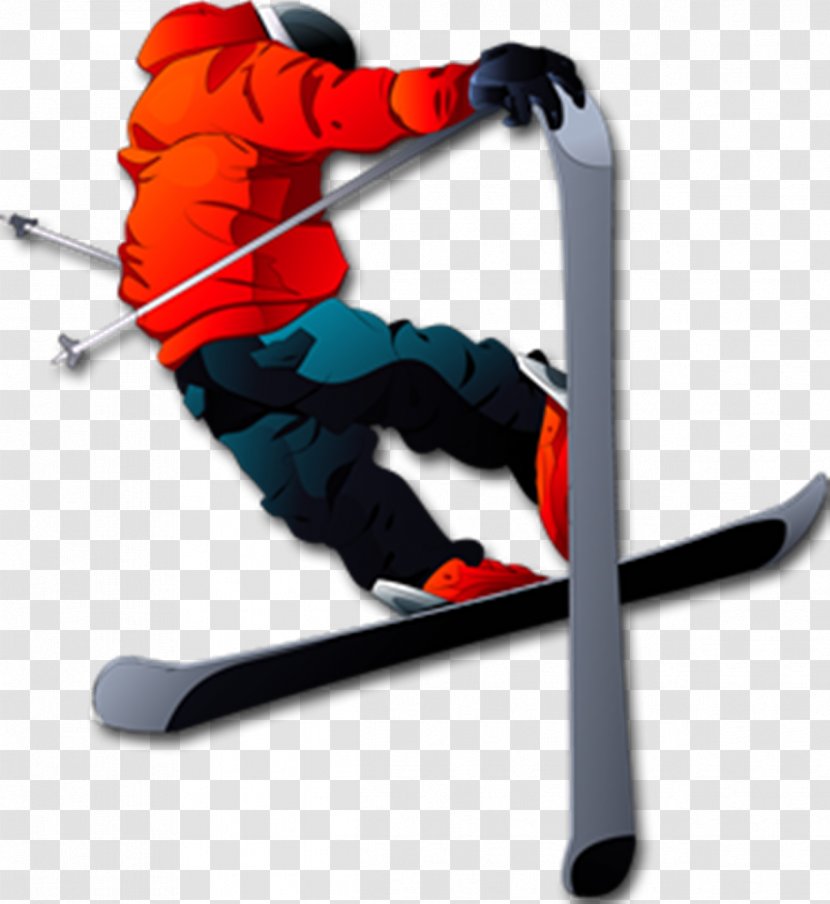 Ski Poles Freeskiing Jumping - Skiing Transparent PNG