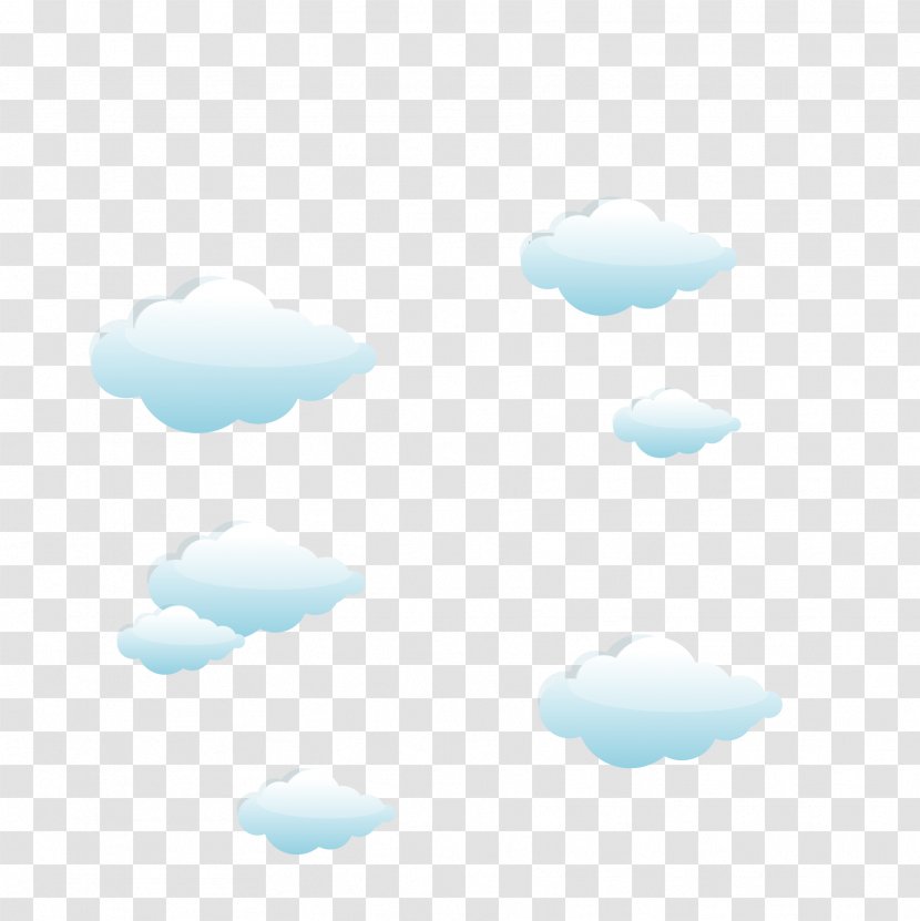 Sky Blue Cloud Pattern - Clouds Transparent PNG