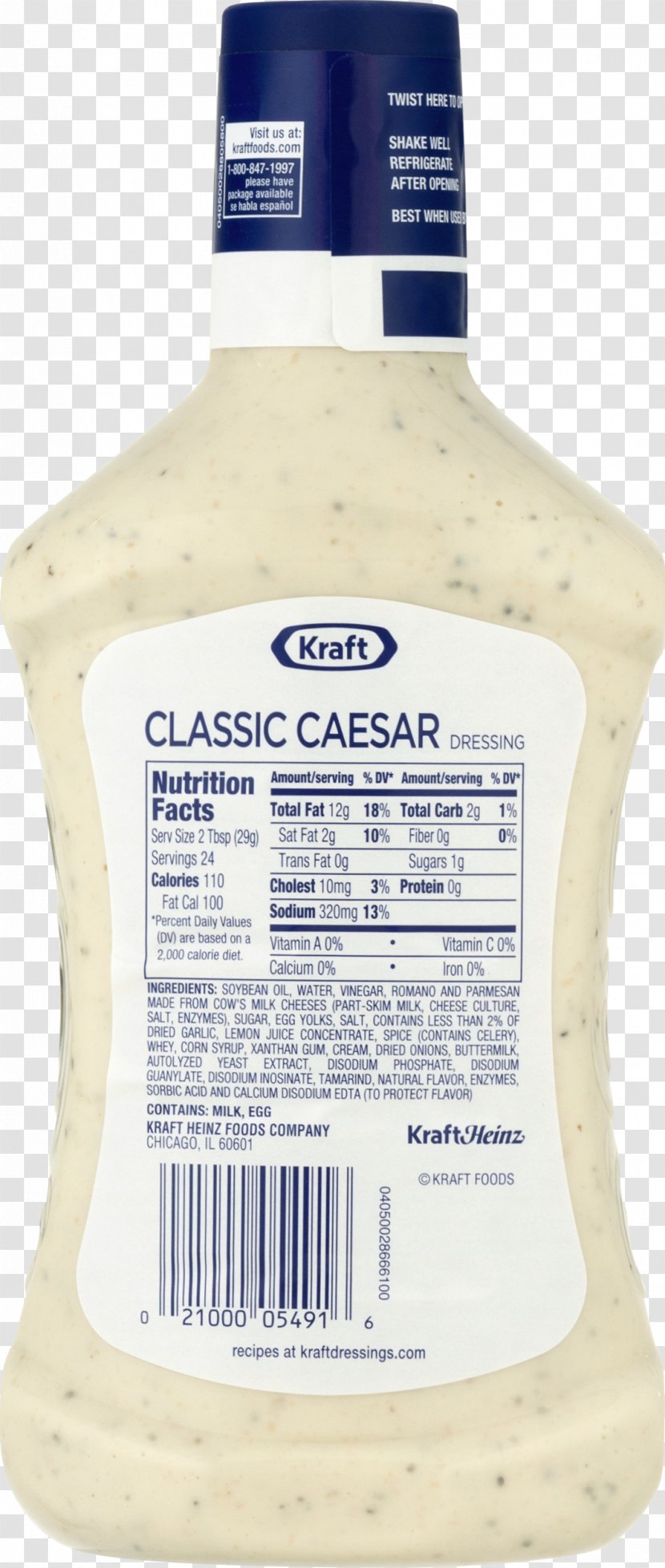 Caesar Salad Kraft Foods Dressing - Food - Grocery Store Transparent PNG