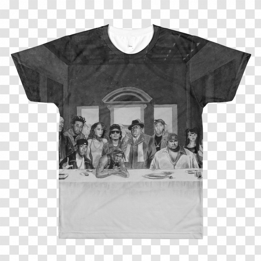 Printed T-shirt Crew Neck Hoodie - Brand Transparent PNG