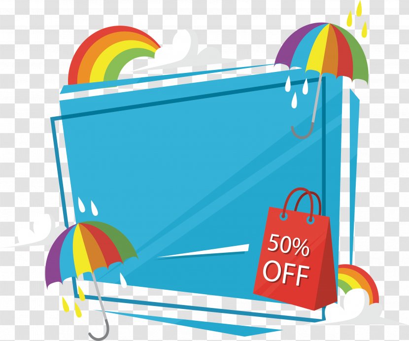 Graphic Design Rainbow - Umbrella - Discount Poster Transparent PNG