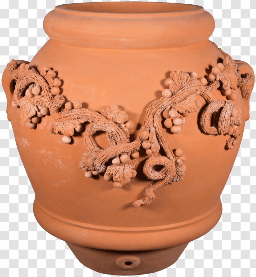 Terracotta Ceramic Vase Pottery Flowerpot - Tuscan Olive Jars Transparent PNG