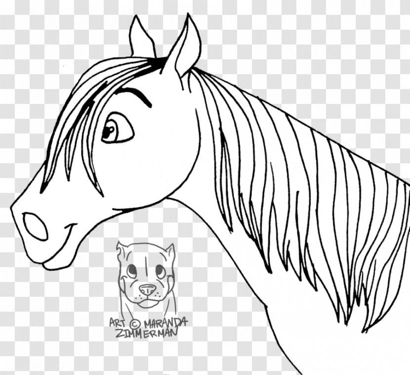 Mane Mustang Drawing Pony Sketch - Tree Transparent PNG