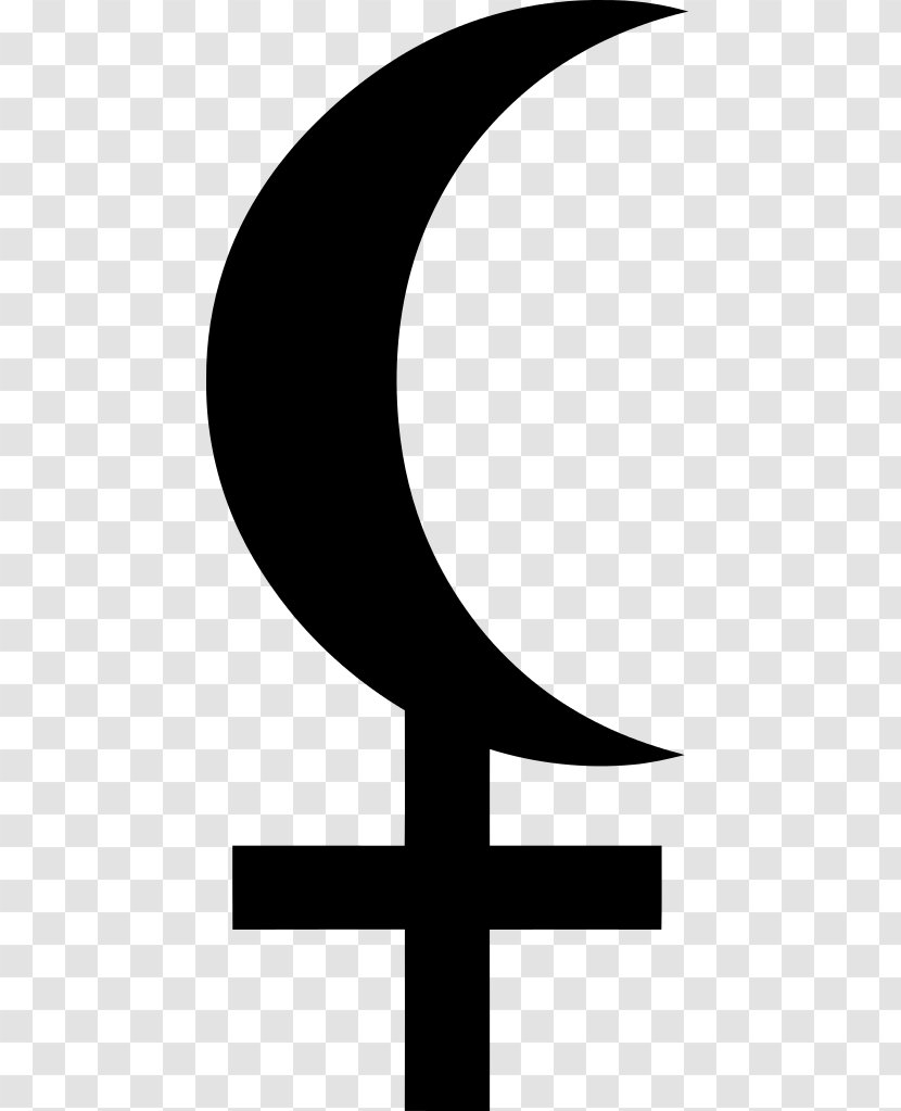 Black Moon Lilith Planet Symbols Astrology - Silhouette - Symbol Transparent PNG