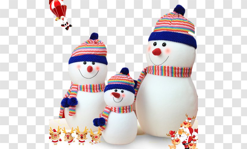 Christmas Ornament Snowman - Element Transparent PNG