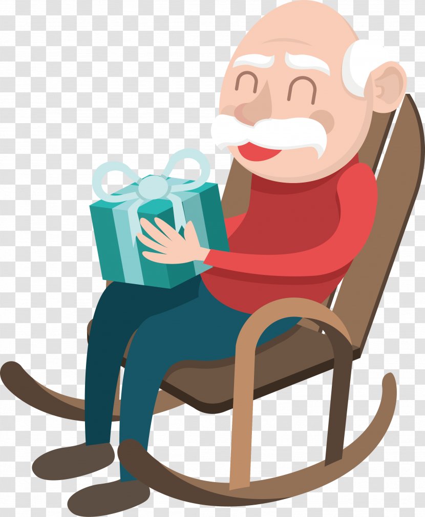 Gift Clip Art - Christmas - The Grandfather Who Received Transparent PNG