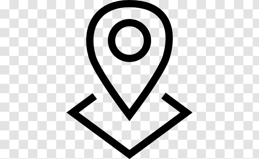 Clip Art - Logo - Location Icon Outline Transparent PNG