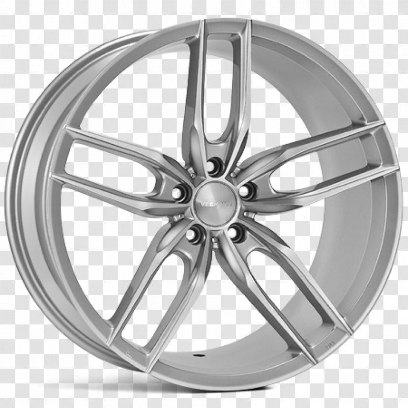 Alloy Wheel Spoke Tire - Silver - Over Wheels Transparent PNG