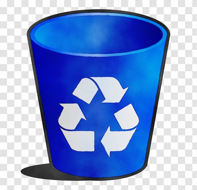 Blue Cobalt Mug Drinkware Cylinder - Electric - Tableware Waste Container Transparent PNG