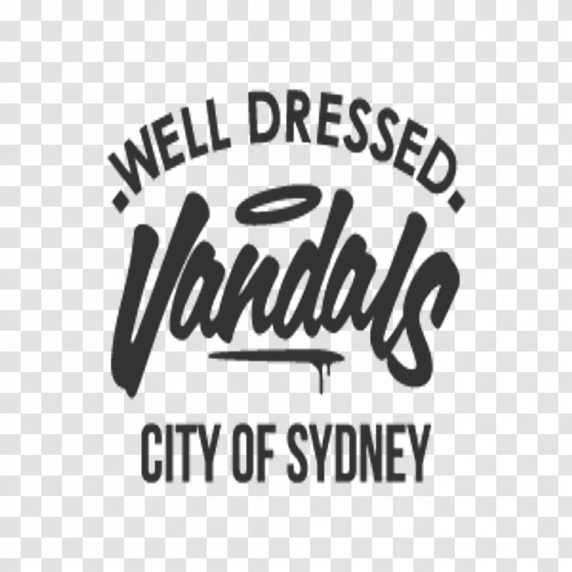 Logo Vandals Brand - Black And White - Anti Social Club Transparent PNG