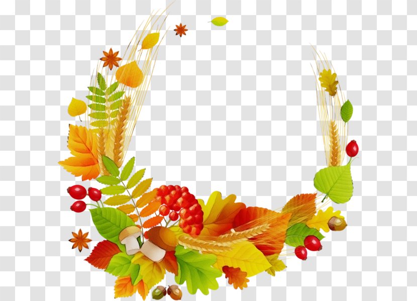 Autumn Watercolor - Thanksgiving - Plant Leaf Transparent PNG