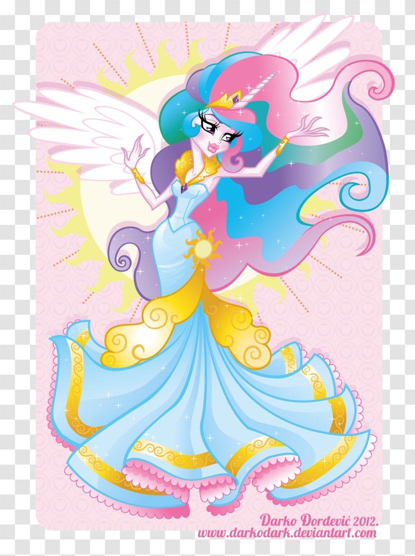 Princess Celestia Luna Pony Cadance Human - Fictional Character - Round Effect Transparent PNG