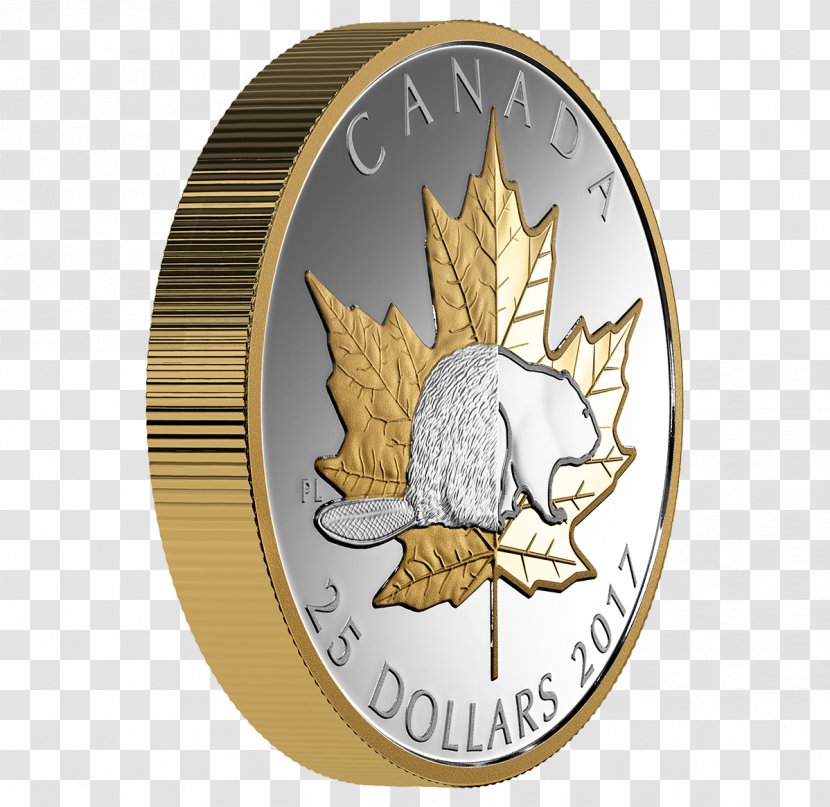 Canada Silver Coin Piedfort - Canadian Gold Maple Leaf Transparent PNG