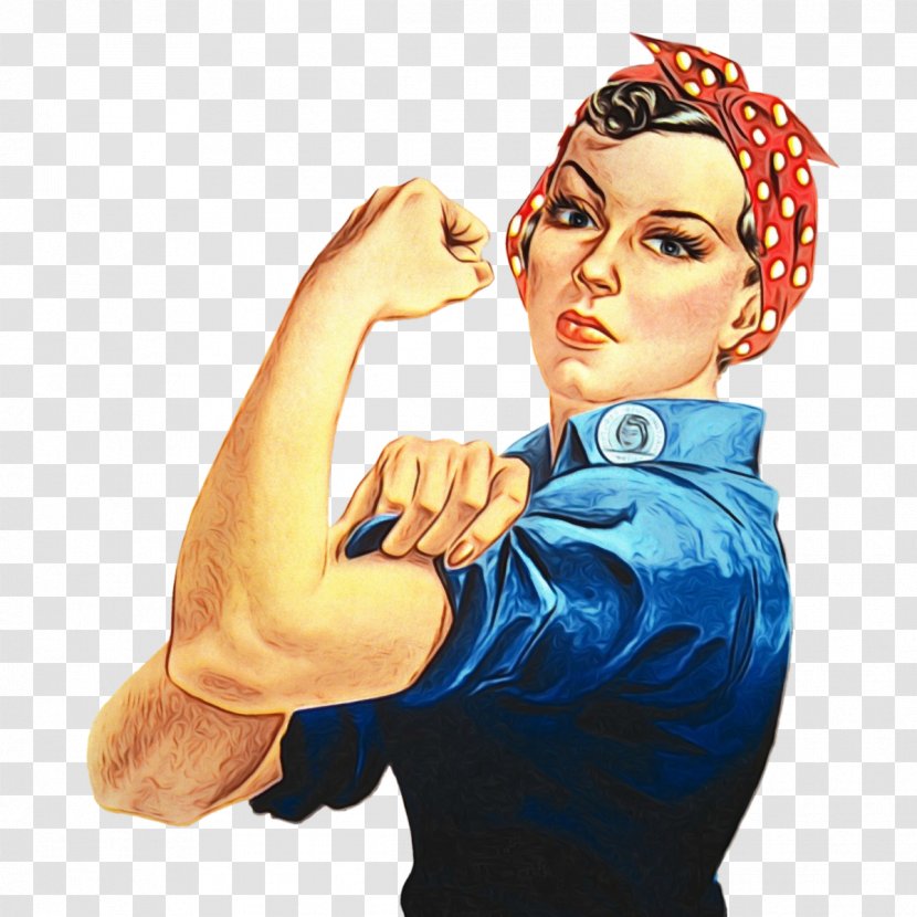 We Can Do It! Rosie The Riveter World War II Illustration Image - Wing Chun - Arm Transparent PNG
