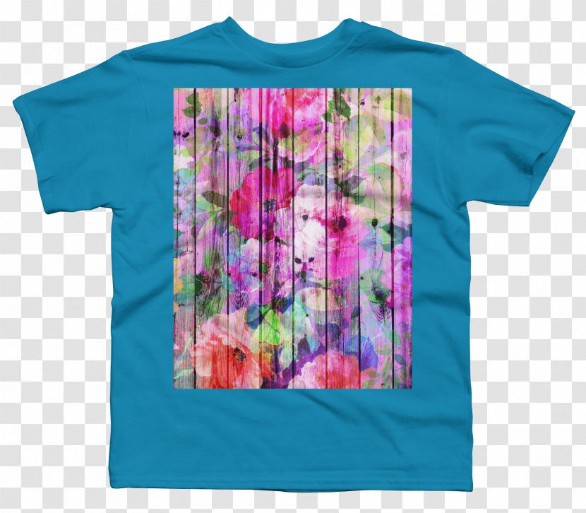 Clothing Turquoise Magenta Teal T-shirt - Textile Transparent PNG