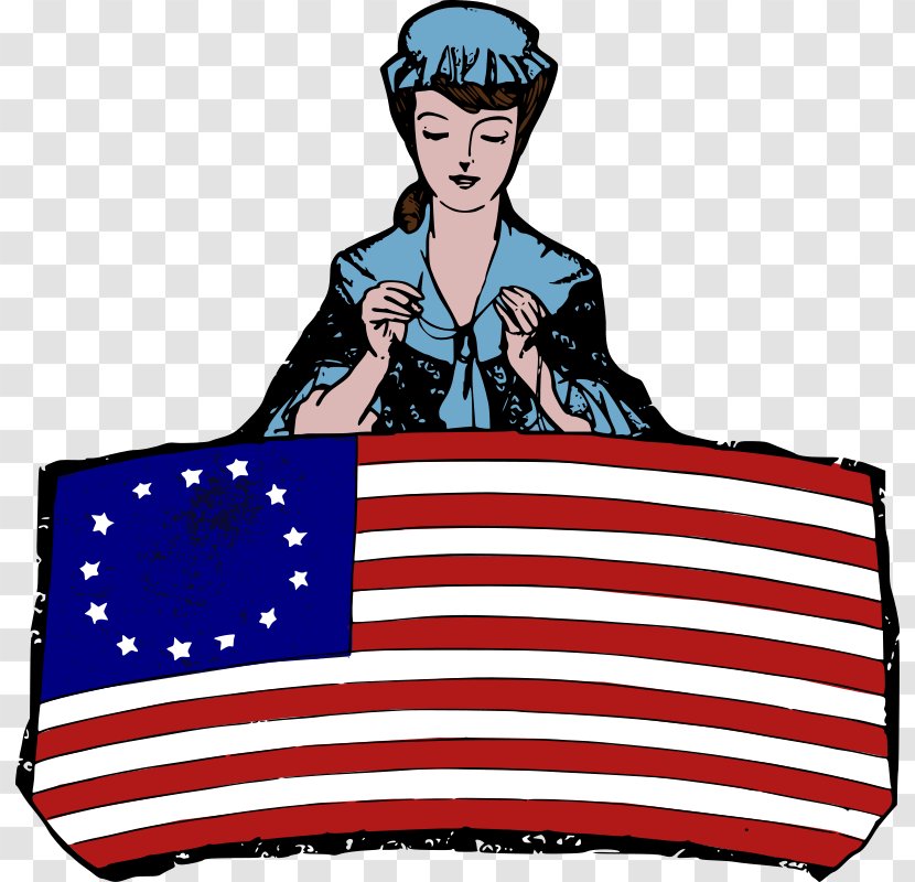 Flag Of The United States Betsy Ross Clip Art - Headgear - Myth Transparent PNG