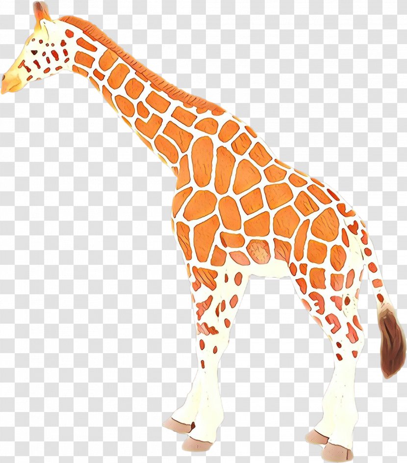 Giraffe Giraffidae Terrestrial Animal Figure Wildlife - Fawn Toy Transparent PNG