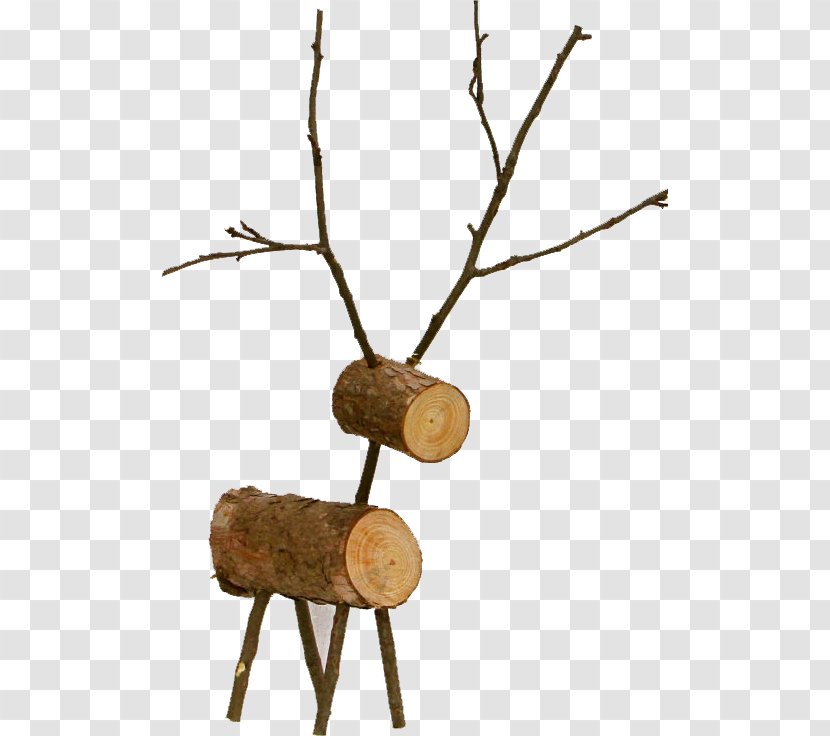 Reindeer Wood Christmas Decoration Rudolph - Tree Transparent PNG