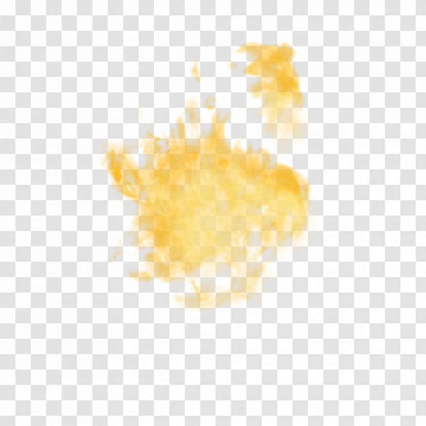 Yellow Fog - Tree - Watercolor Transparent PNG
